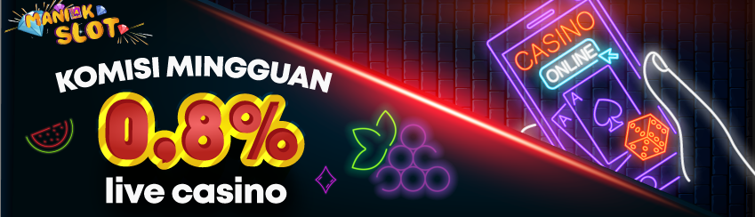 Komisi Rollingan Casino 0.8%